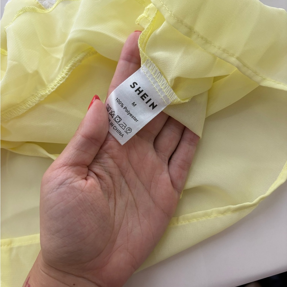 Never Worn Baby Yellow SHEIN Top - Picture 6 of 6